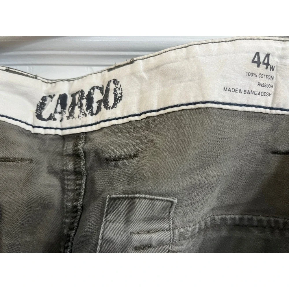 Roundtree‎ & Yorke Mens 44 Green Camouflage Cotton Cargo Shorts Relaxed Fit Camo